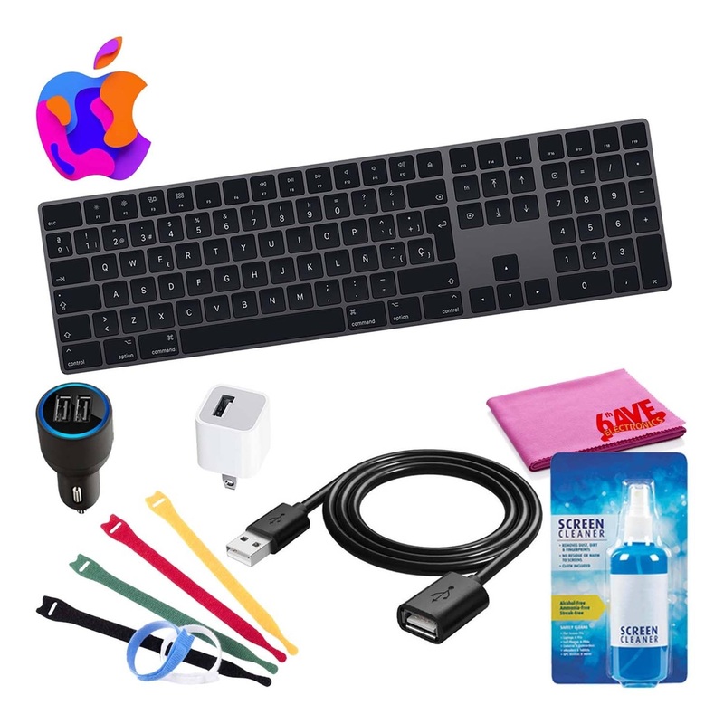 Apple Magic Wireless Keyboard Bundle with Extension Cable + Chargers – Parent