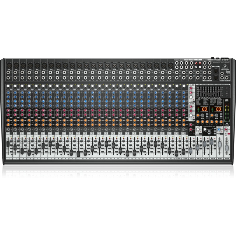 Behringer EURODESK SX3242FX Ultra-Low Noise Design 32-Input 4-Bus Studio/Live Mixer with XENYX Mic Preamplifiers, British EQs and Dual Multi-FX Processor