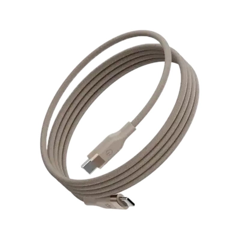 ENERGEA | Helix USB-C To USB-C Magnetic Cable 480Mbps 100W 1.5M – Gold