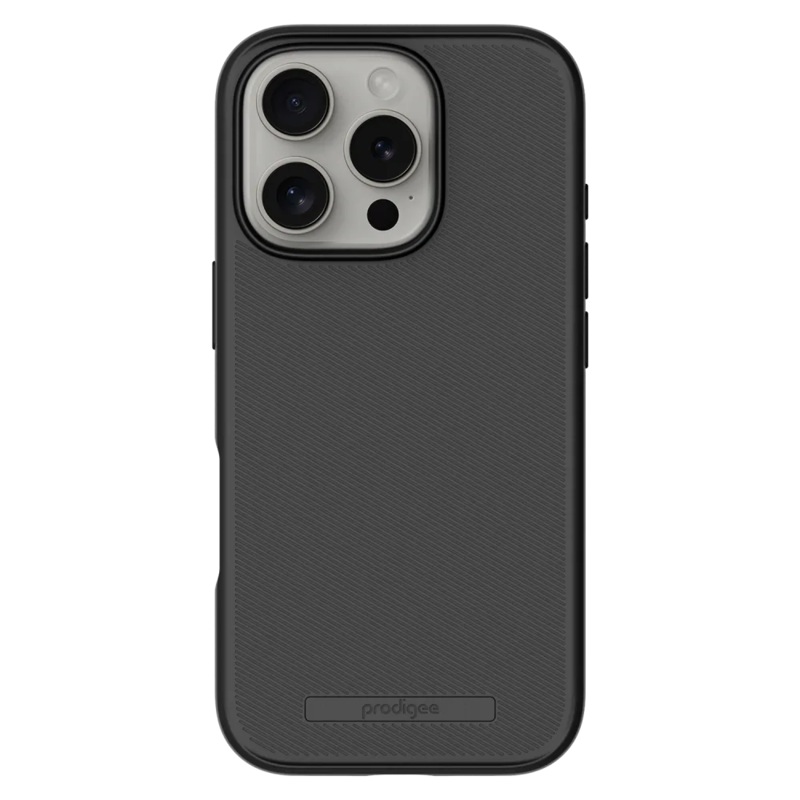 Prodigee – Solid MagSafe Case for Apple iPhone 16 Pro – Black