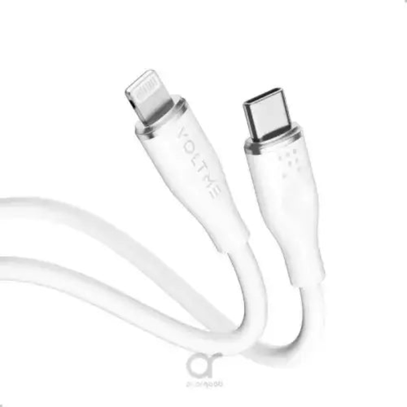 Voltme Powerlink Moss Liquid Silicon Cable Type C to Lightning 3A / 1.2M Zinc-Alloy Connector