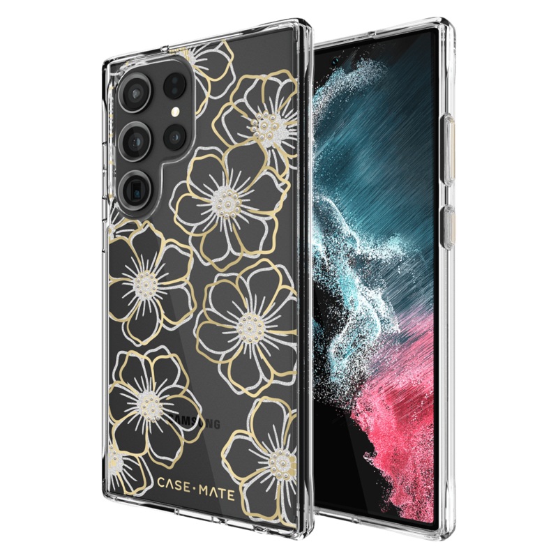Case-Mate Floral Gems Case for Samsung Galaxy S23 Ultra Multi-Color