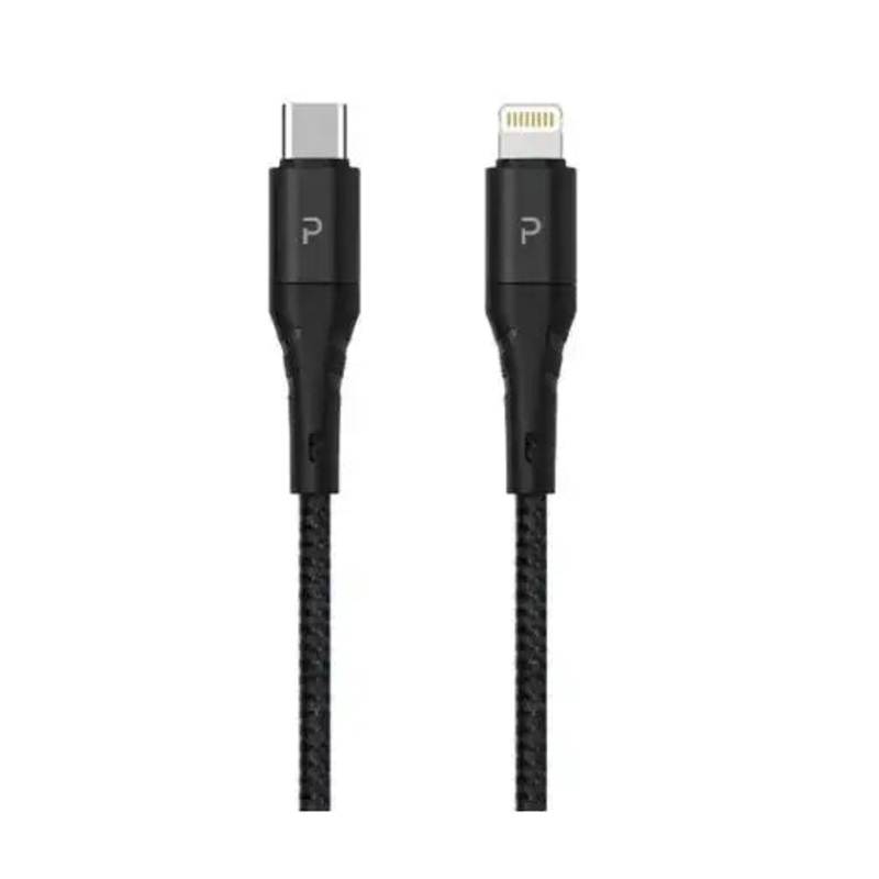 Pawa-PW-12BDCTOL-BK,Data Cable Braided 1.2 Meter USB-C To LightningBlack