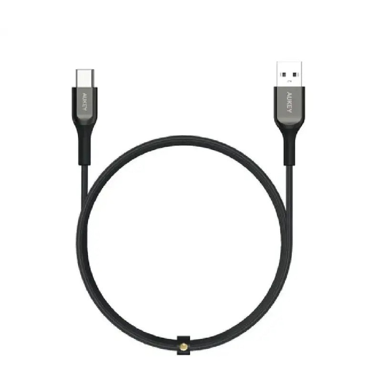 Aukey Kevlar Core USB-A to C Cable(1.2m / 3.95ft) – Black