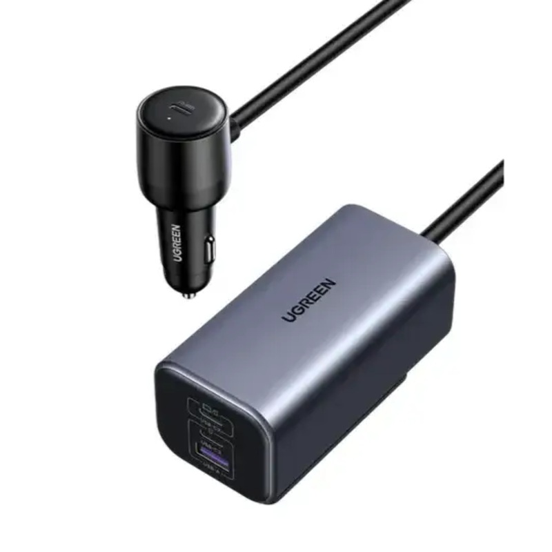EC706 | UGREEN | 150W 4-Port GaN Fast Car Charger | 35571