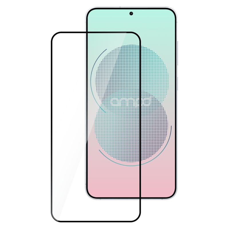 AMPD 3D Full Faced Impact Flex Glass Screen Protector for Samsung Galaxy S 2025 Medium Clear
