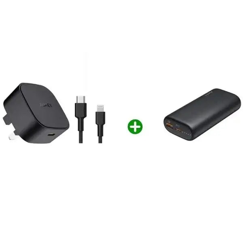 Aukey , Bundle 20W PD , 10000mAh Power Bank with 18W PD , Bundle