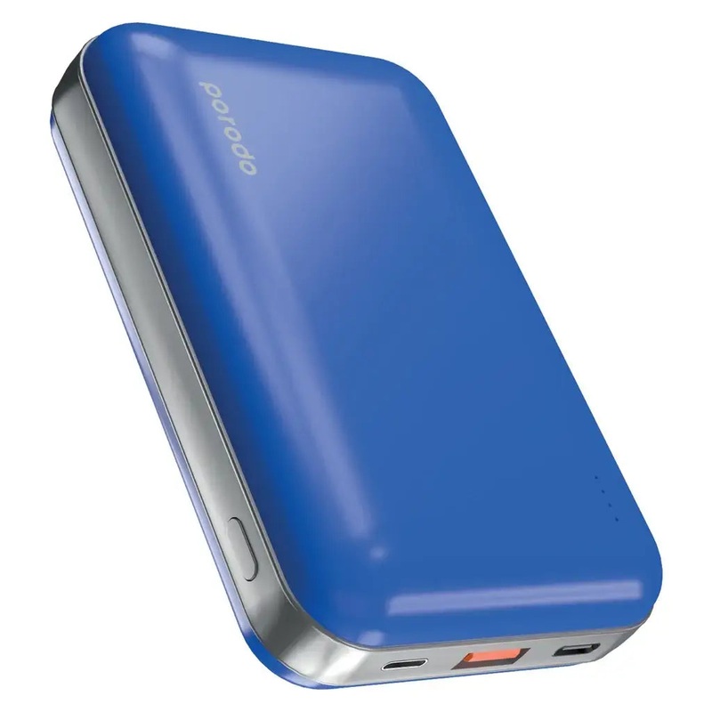 Porodo Power Bank 20000mAh PD 20W with Lightning Input (PD-PBFCH010-NABU) – Navy Blue