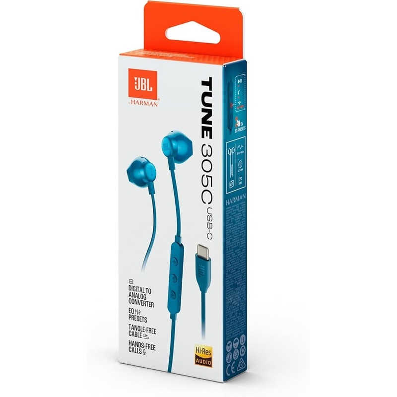 JBL Tune 305c|Blue|Red|White|Blue|Red|White