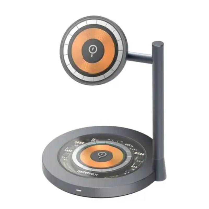 Momax UD23E,Q.MagDual2DualMagneticWirelessChargingStand,Transpernt