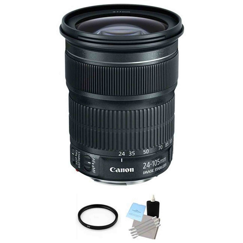 Canon EF 24-105mm f/3.5-5.6 IS STM Lens + UV Filter & Cleaning Kit