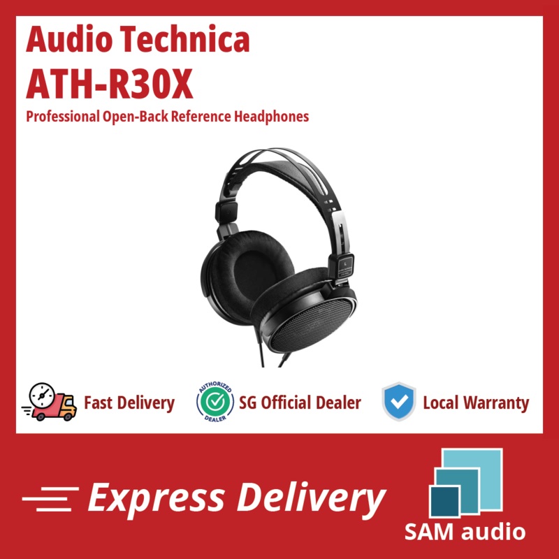 [SG] AUDIO TECHNICA ATH-R30X (R30X) Professional Open-Back Reference Headphones