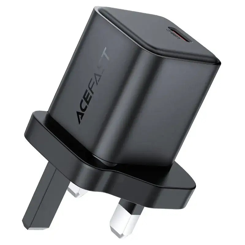 AceFast | 18495 | A125 | PD45W Gan (Usb C) Charger | UK | Black