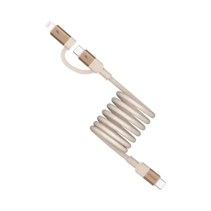 DL60L2 | Momax Mag.linkUSB-CtoC&LightningMagneticCable2m| DesertTitanium