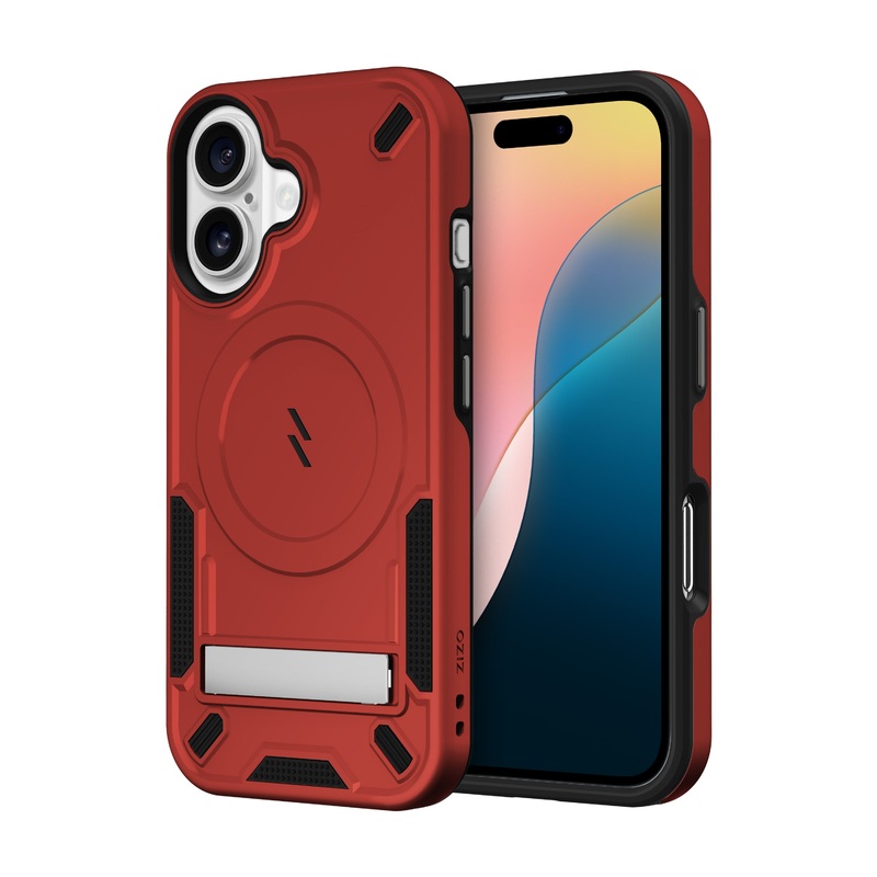 ZIZO TRANSFORM Series iPhone 16 Case – Red