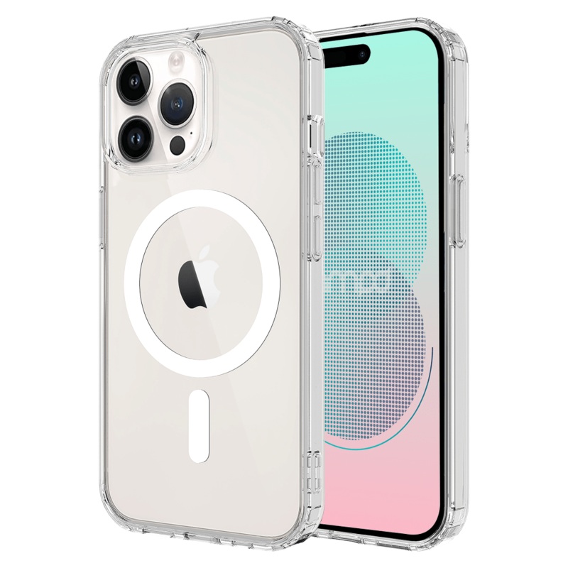 AMPD TPU / Acrylic Crystal Clear MagSafe Case for Apple iPhone 15 Pro Clear