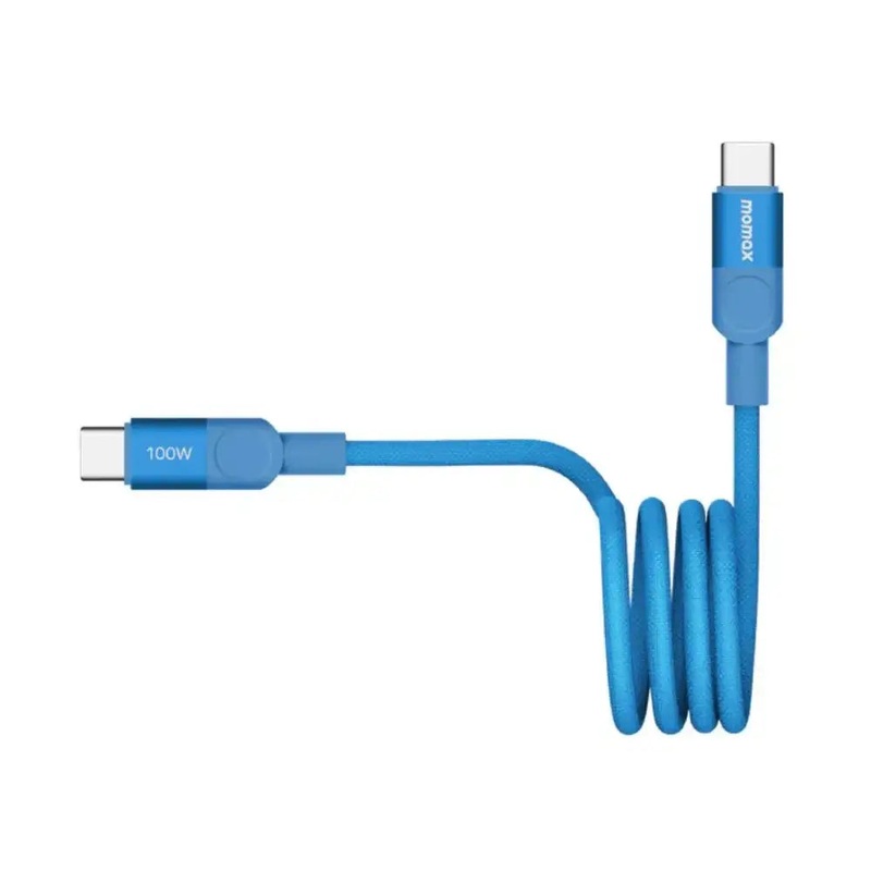 DC52B | Momax Mag.Link100WUSB-CtoUSB-CMagneticCable1m| Blue
