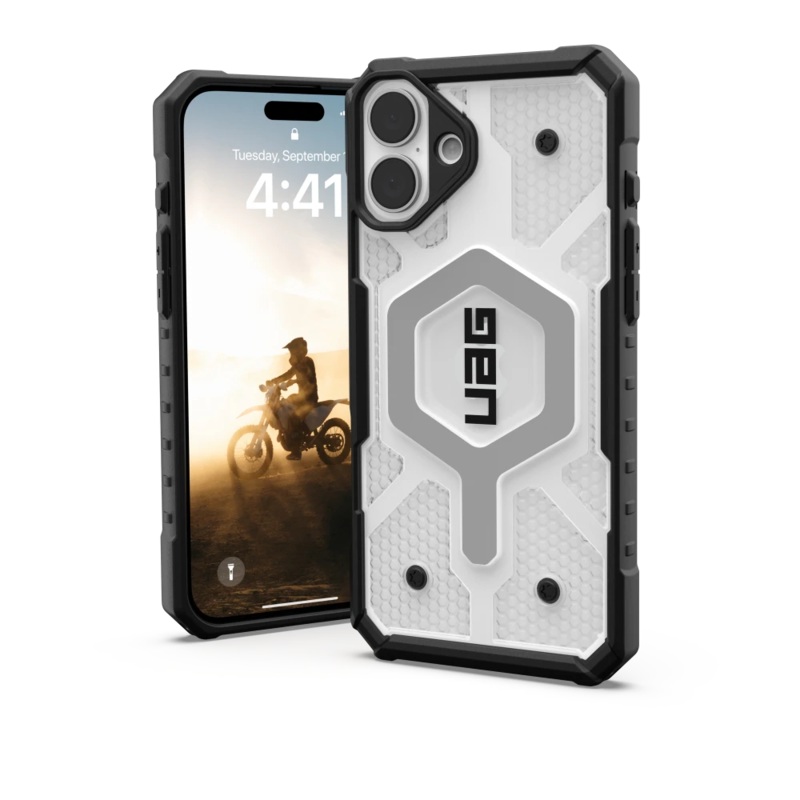 Urban Armor Gear (UAG) – Pathfinder Clear MagSafe Case for Apple iPhone 16 Plus – Ice