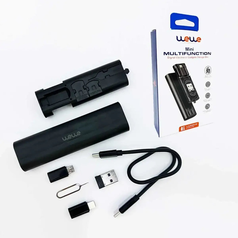 WEWE , MINI MULIFUNCTION , DIGITAL ELECTRONIC GADGET STORAGE BOX , AD-001