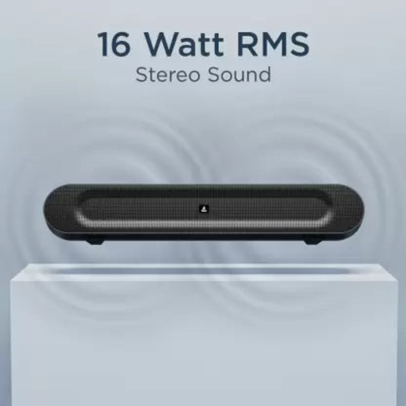 (Open Box) boAt Aavante Bar 553 with Stereo Sound 16 W Bluetooth Soundbar  (Pitch Black, Mono Channel)