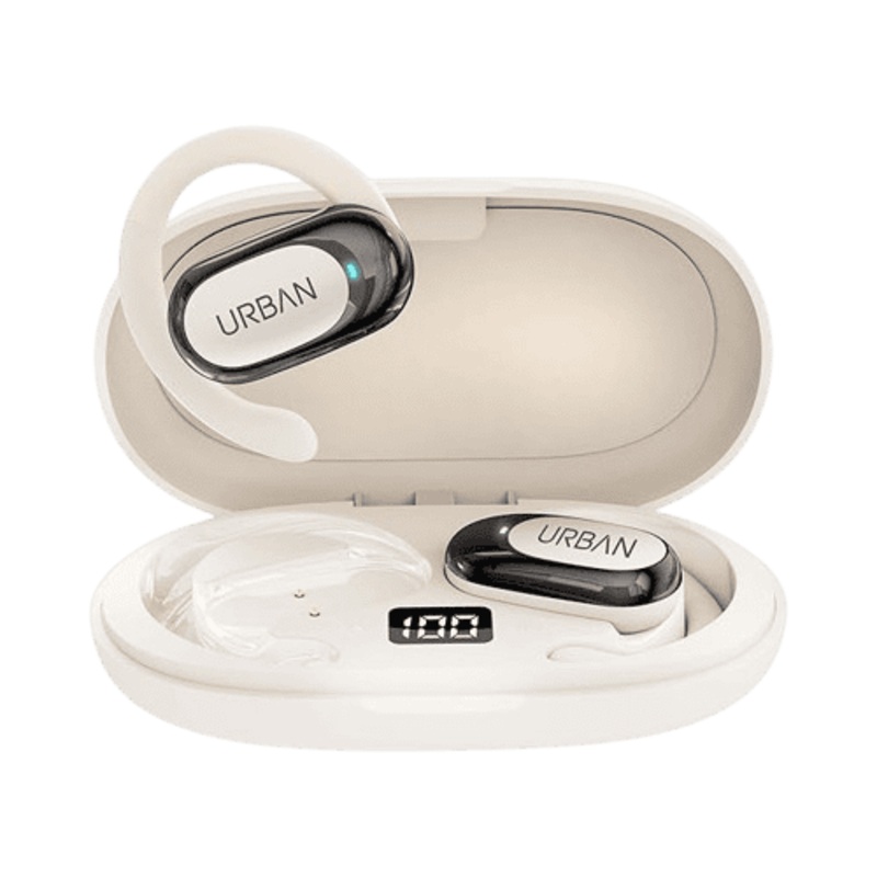URBAN Vibe Loop TWS Bluetooth Earbuds | Wireless Noise-Cancelling Stereo Headphones | White