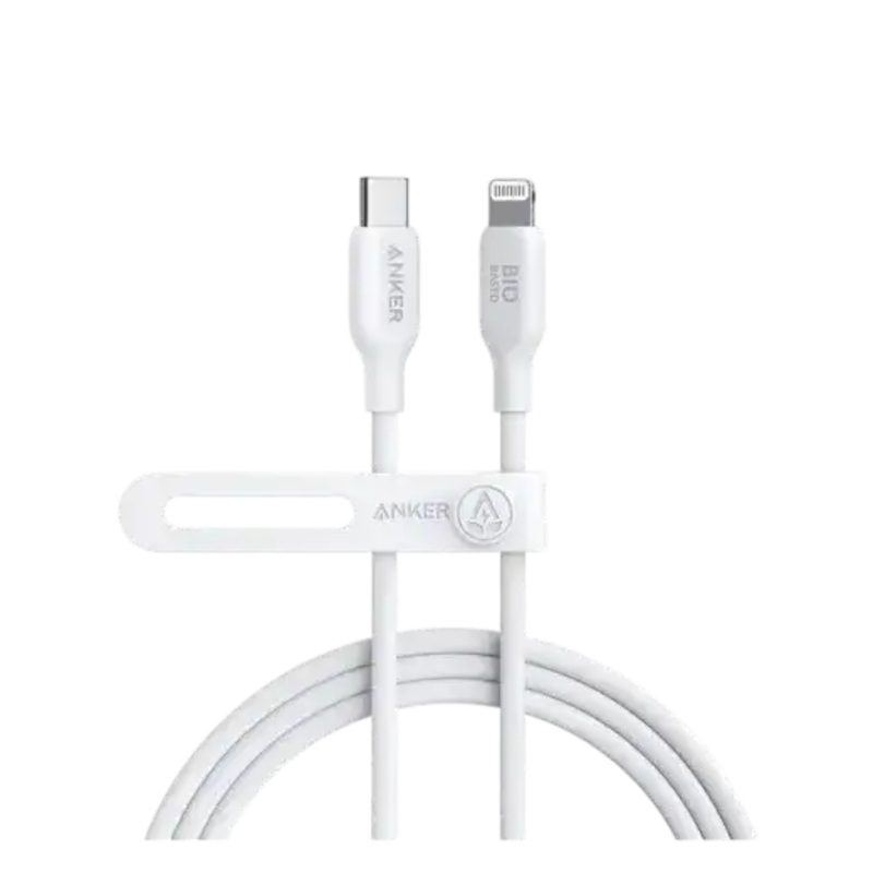 Anker USB-C to Lightning Cable (Bio-Based) (1.8m/6ft) – White