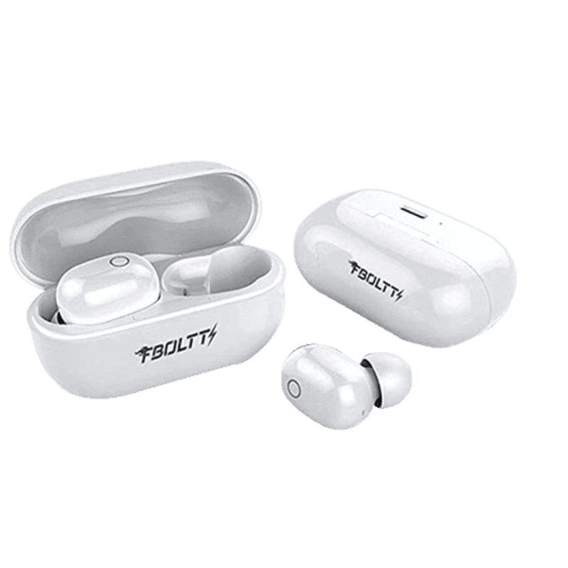 Fire-Boltt Buds BE1400 | Truly Wireless Bluetooth in Ear Earphone with Mic | White