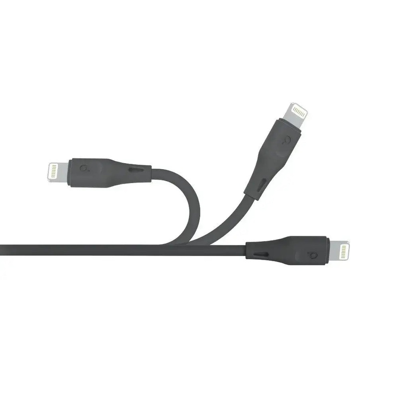 Porodo USB Cable Lightning Connector Combo – Black