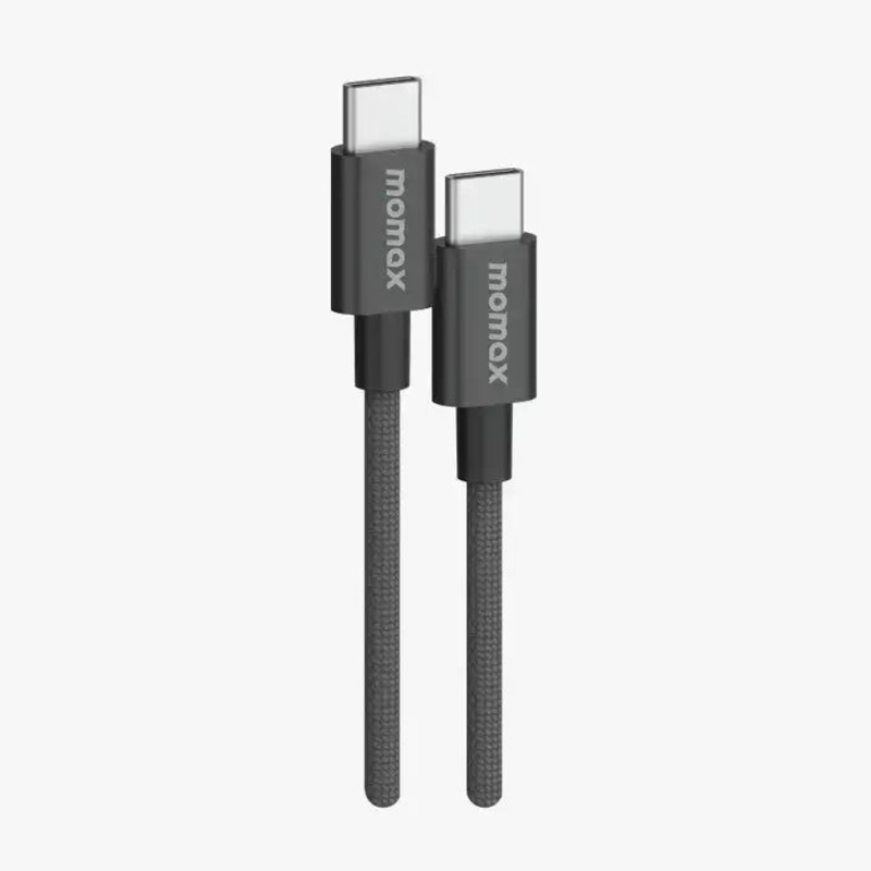 MOMAX Elite USB-C to USB-C Braided Cable 60W 1.5m – black