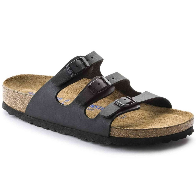 Birkenstock Florida Soft Footbed – Birko-Flor Black Birko-Flor 2 39 (US Women’s 8-8.5) Regular