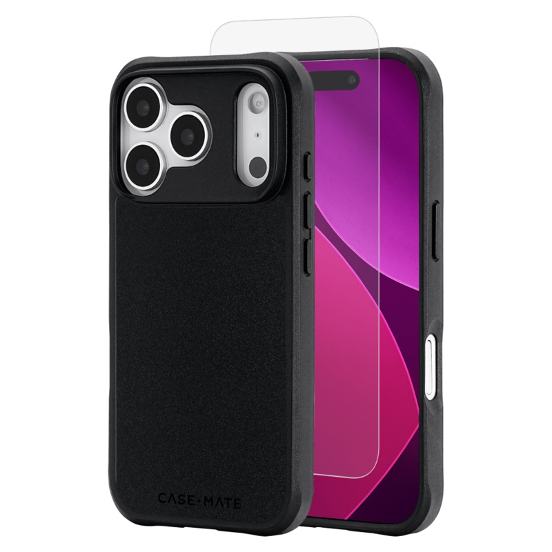 Case-Mate – Protection Pack Tough MagSafe Case and Glass Screen Protector for Apple iPhone 17 Pro – Black