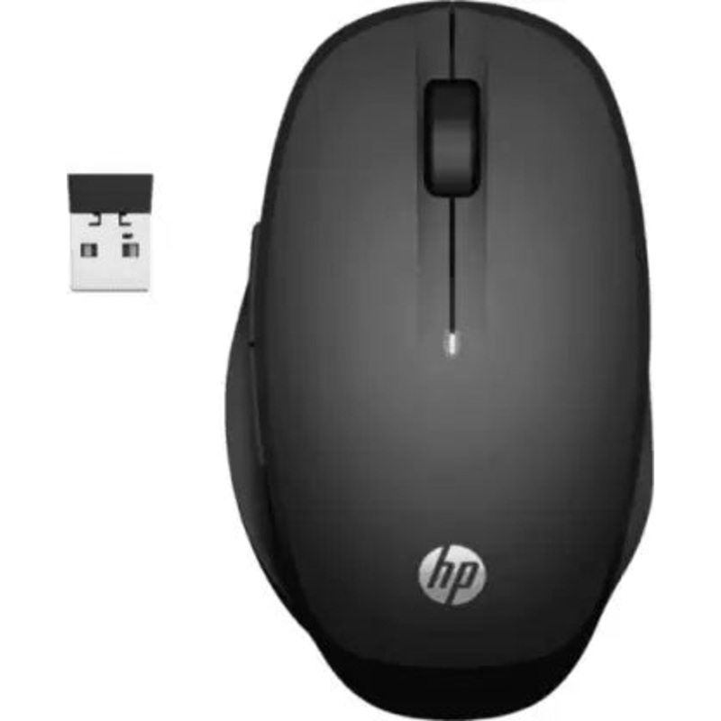 (Open Box) HP Dual Mode (6CR71AA) Wireless Optical Mouse  (2.4GHz Wireless, Black)