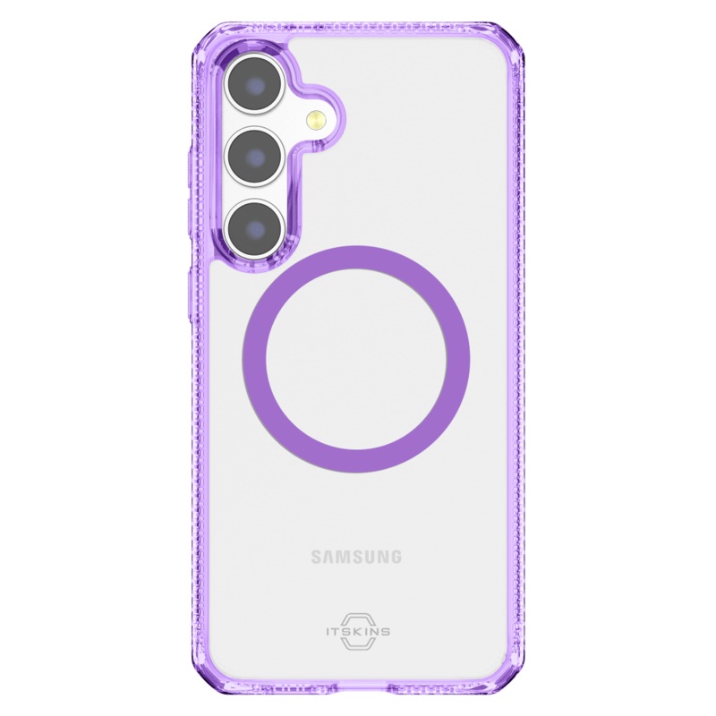 ITSkins Hybrid_R Clear MagSafe Case for Samsung Galaxy S 2025 Medium