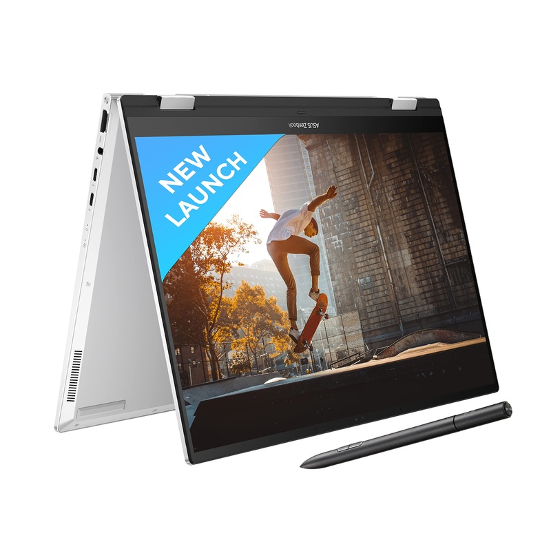 (Brand Refurbished) ASUS Zenbook 14 Flip OLED (2023), Intel Core Evo I7-1360P 13Th Gen, 14 (35.56 Cm) 2.8K 90Hz OLED, (16Gb Ram & 1Tb Ssd), Up3404Va-Kn753Ws Eos 2 Messenger Bag (Black) – Windows