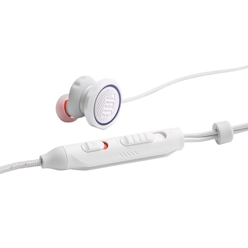 (Open Box) JBL Quantum 50 Wired in Ear Gaming Earphones with Mic, Quantum Sound Signature, Master Volume Slider, Twist-Lock Technology for Secure Fit, Cable Length Adjuster, Channel Management for Mono