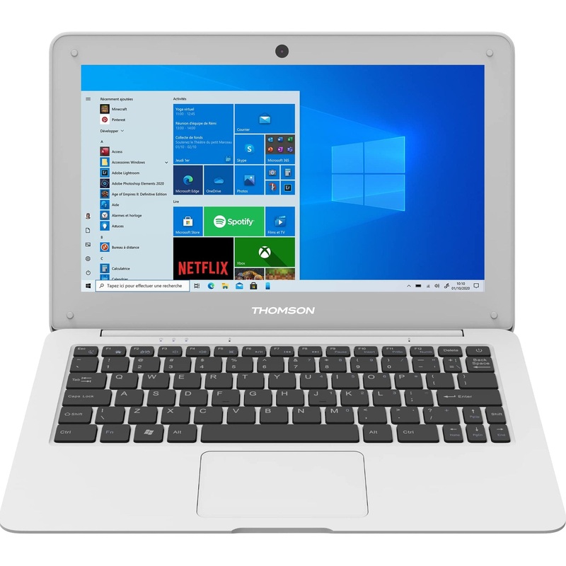 Thomson Laptop NEO 10, 10.1 Inch, Intel Atom, 4Gb RAM, 64Gb eMMC Storage, Windows 10 – White