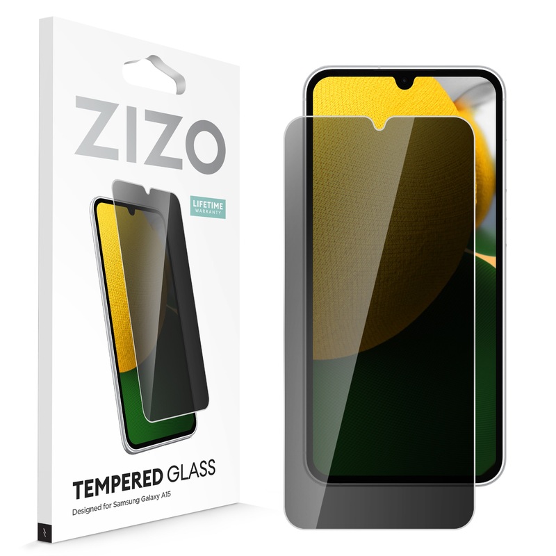 ZIZO PRIVACY Tempered Glass Screen Protector for Galaxy A15 5G – Privacy