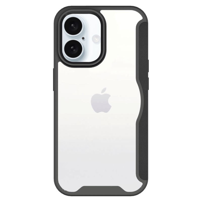 AMPD TPU / Acrylic Wallet Flip MagSafe Case for Apple iPhone 16 Plus