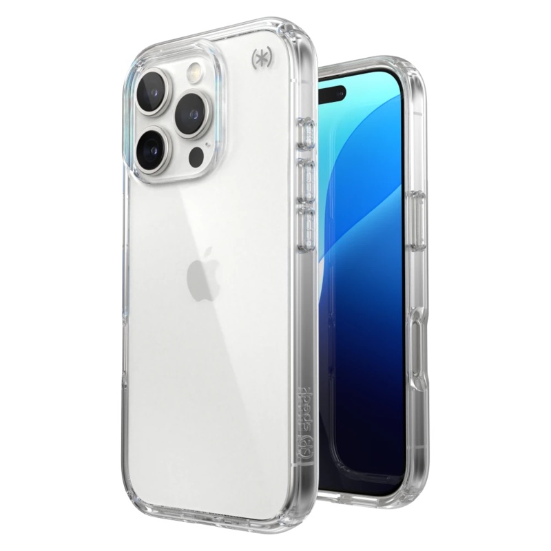 Speck – Presidio Perfect Clear Case for Apple iPhone 16 Pro – Clear