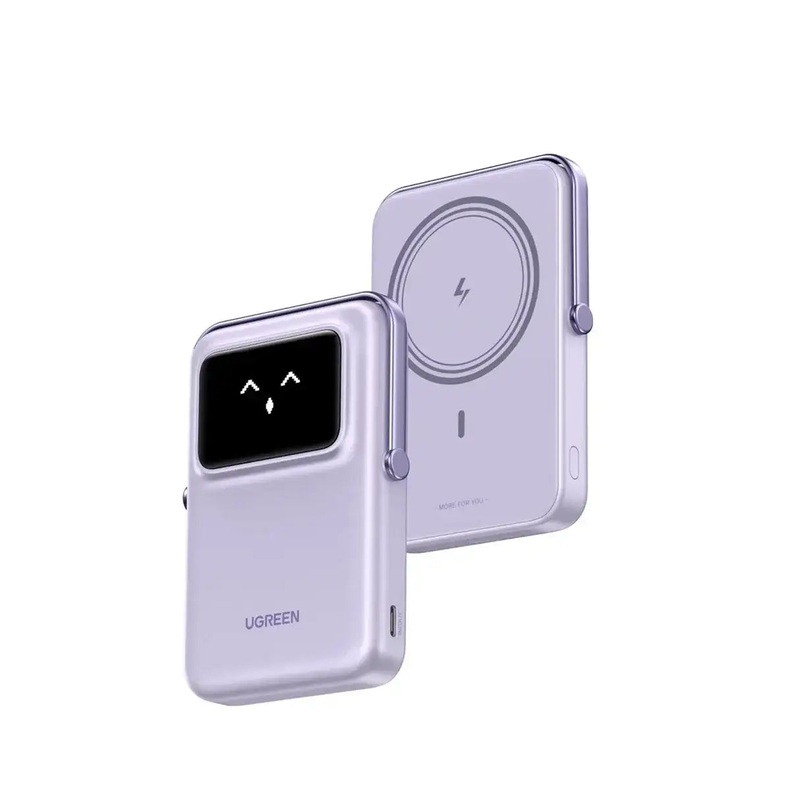 UGREEN Uno Magnetic Wireless Power Bank 10000mAh 20W – Purple