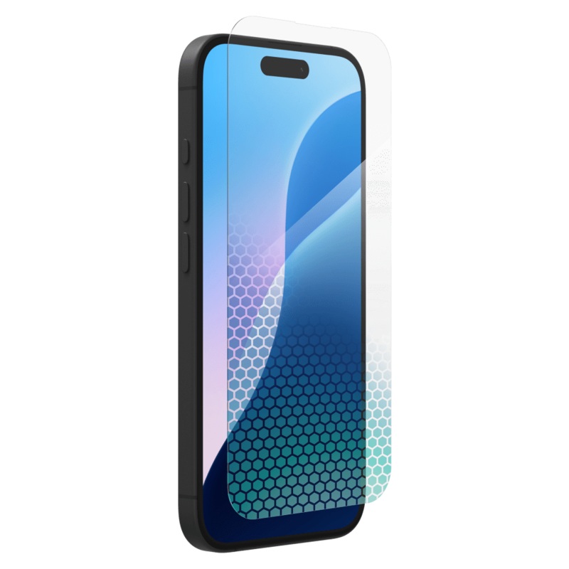 ZAGG InvisibleShield XTR4 Antimicrobial Glass Screen Protector for Apple iPhone 16 / iPhone 15 Clear