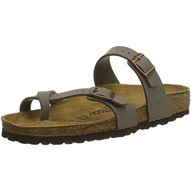 Birkenstock Women’s Mayari Sandal, Stone, 38 R EU, 7-7.5 M US