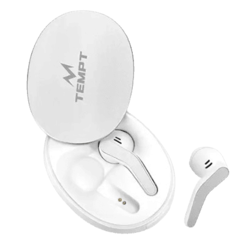 TEMPT Glider True Wireless Stereo with OxyAcoustics Pure Sound Technology Bluetooth Gaming Headset | White