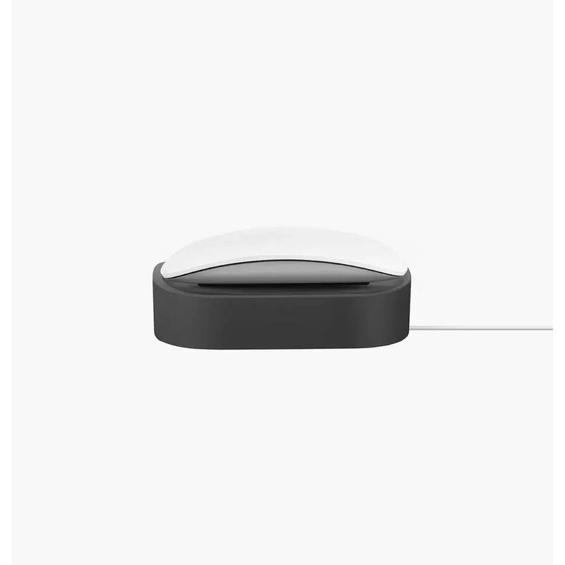 UNIQ Nova Compact Magic Mouse  Charging Dock with Cable Loop – Charcoal (Dark Grey)