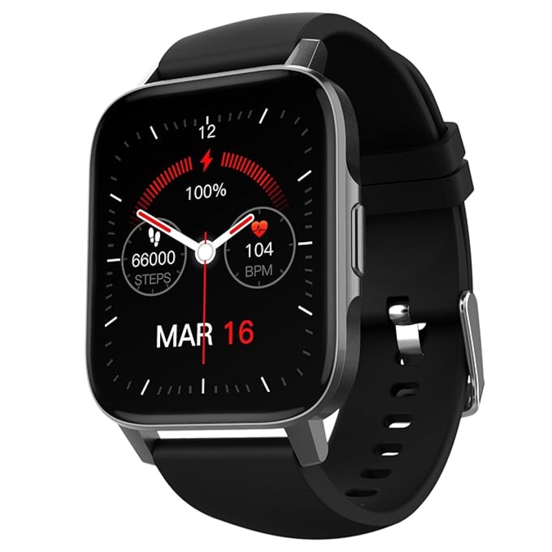 (Open Box) TAGG Verve NEO Smartwatch 1.69 HD Display | 60+ Sports Modes | 10 Days Battery | 150+ Maximum Watch Face Library | Waterproof | 24 * 7 HeartRate & Blood Oxygen Tracking | Games & Calculator