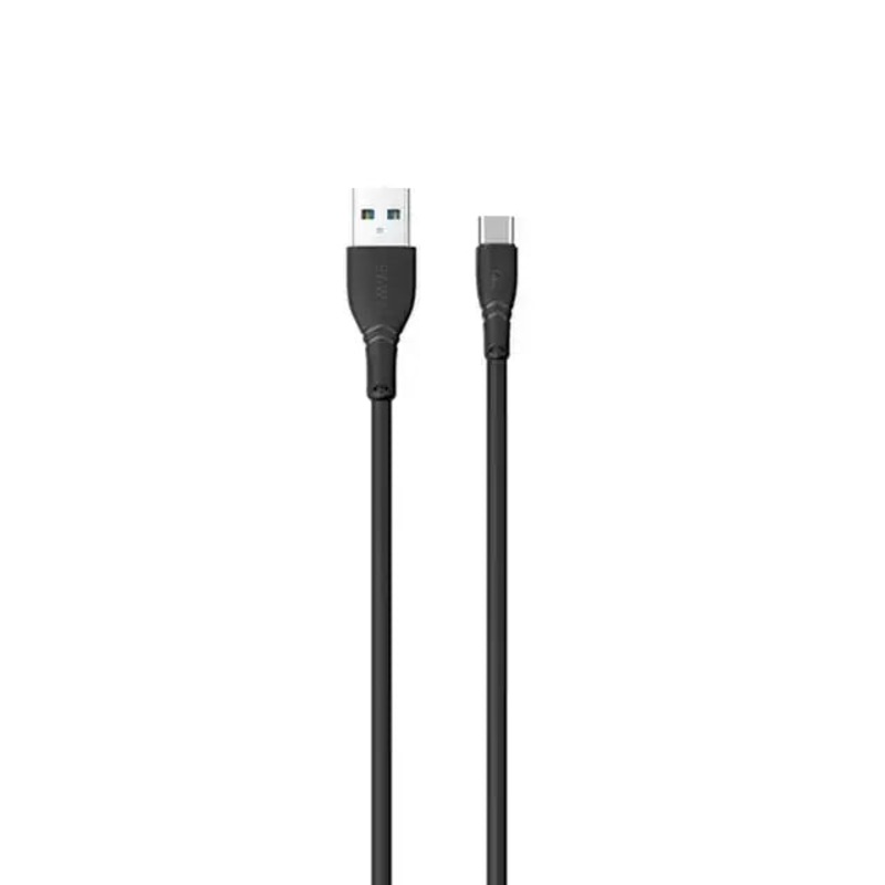 Pawa PVC 3A Data & Quick Charging Type-C Cable 2m/6.5ft PW-2PVCATOC-BK – Black