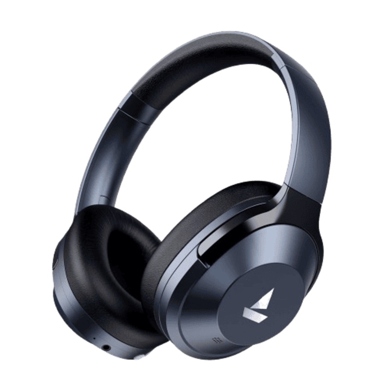 Boat Nirvanaa Headset | Hybrid Active Noise Cancellation | 65H Playback | Bold Blue | 751ANC T