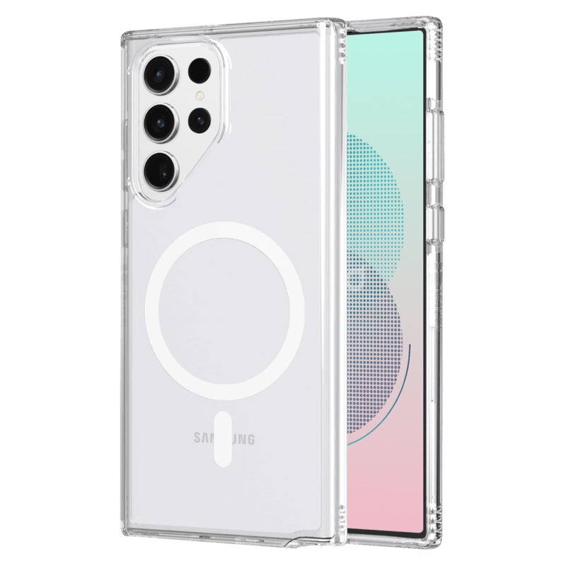 AMPD TPU / Acrylic Crystal Clear MagSafe Case for Samsung Galaxy S23 Ultra Clear