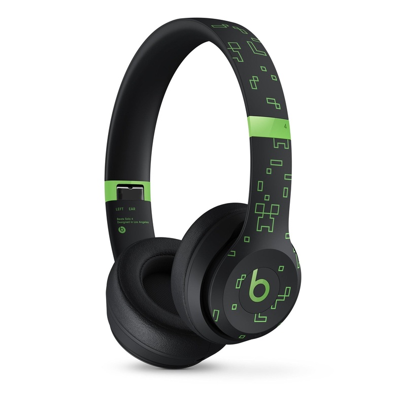 Beats Solo 4  Minecraft Special Edition  Charged Black
