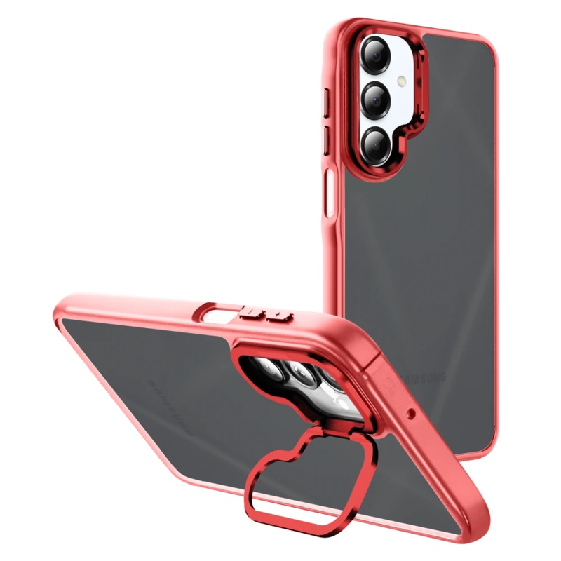AMPD – Acrylic Smoke CamKick MagSafe Case for Samsung Galaxy A16 5G (Red)